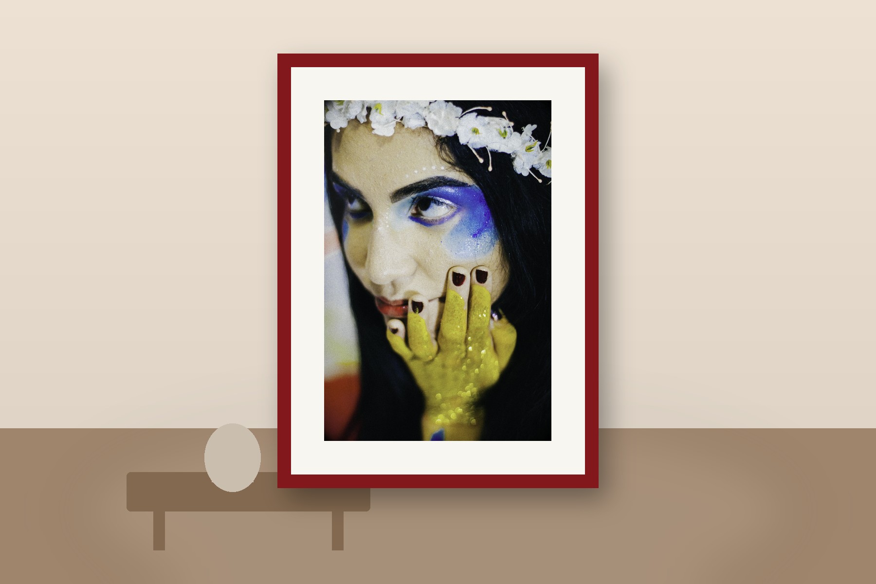 AtaquaS displayed as a framed print in a coordinated interior